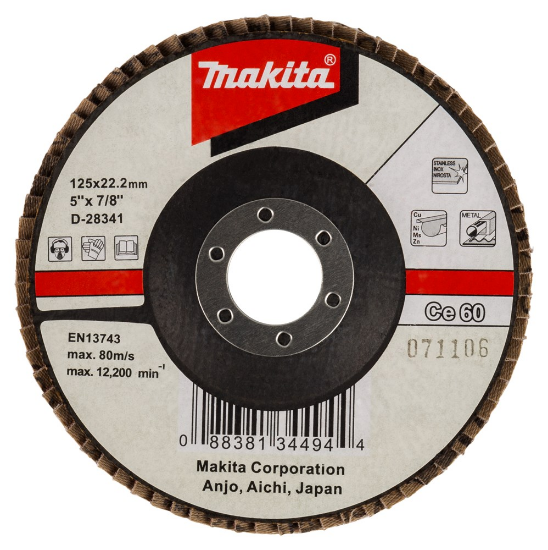 Afbeeldingen van Makita Lamellenschuursch. 125X22 K60 D-28341