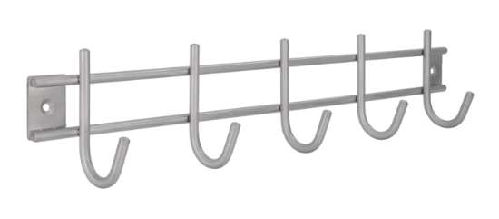 Afbeeldingen van Siro Haaklijst metaal - boorafstand 356mm/L 380mm/H 50mm/B 80mm RVS 