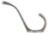 Afbeeldingen van Siro Kapstokhaak metaal - boorafstand 24mm/L 120mm/H 85mm/B 33mm - gepolijst aluminium 