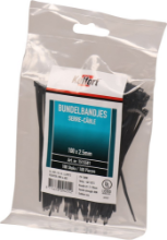 Afbeeldingen van Kelfort bundelbandjes - 2.5x100mm - zwart UV-bestendig 
