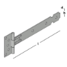 Afbeeldingen van GB Kruisheng licht 250 35x2mm Zink-Magnesium