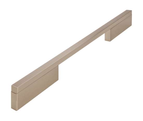 Afbeeldingen van Siro Meubelgreep metaal - boorafstand 160/256mm/L 284mm/H 29mm/B 10mm RVS effect 