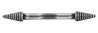 Afbeeldingen van Siro Meubelgreep metaal - boorafstand 128mm/L 190mm/H 28mm/B 21mm - antiek zilver 