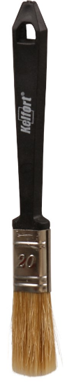 Afbeeldingen van Kelfort Wegwerpkwast nr.20 - 12x20mm - plat wit haar 