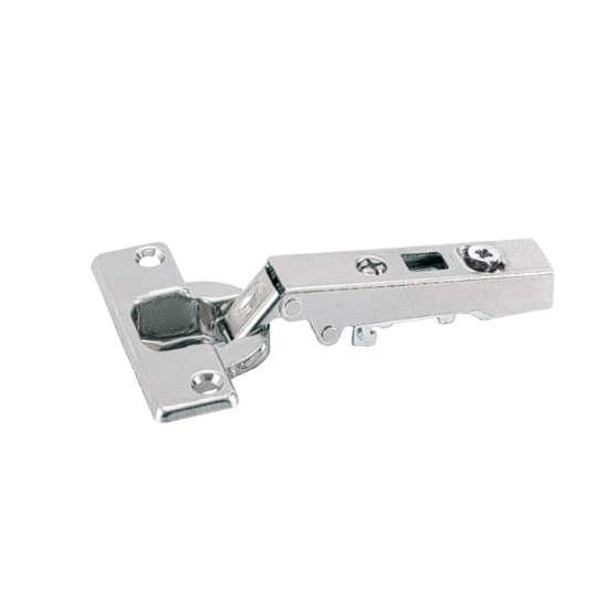 Afbeeldingen van Hettich Intermat scharnier voor dikke deuren, deurdikte tot 32 mm, veerloos (Intermat 9966), opliggend, openingshoek 95°, TH-boorbeeld 52 x 5,5 mm, voor schroefbevestiging (-)