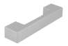 Afbeeldingen van Siro Meubelgreep kunststof - boorafstand 96mm/L 105mm/H 22mm/B 17mm - aluminium 