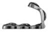 Afbeeldingen van Siro Kapstokhaak metaal - boorafstand 20mm/L 62mm/H 38mm/B 26mm antiek zilver 