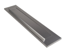 Afbeeldingen van Ami briefplaat met veer DL binnendraaiend - deurdikte 38/45mm - F1 aluminium 