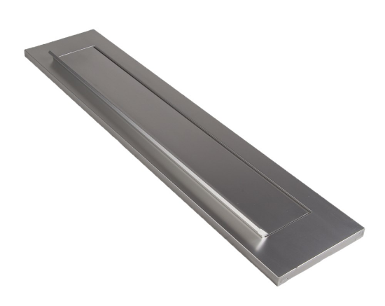 Afbeeldingen van Ami briefplaat met veer DL binnendraaiend - deurdikte 38/45mm - F1 aluminium 