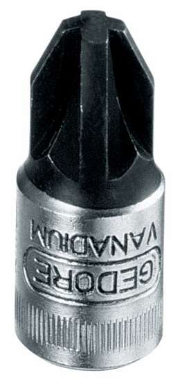 Afbeeldingen van Dopsleutel-schroevendraaier 1/4" tbv kruiskop-schroeven PZ