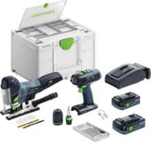Afbeeldingen van Festool montageset - 18V 2x 4.0Ah Li-on accu - inclusief snellader in Systainer 