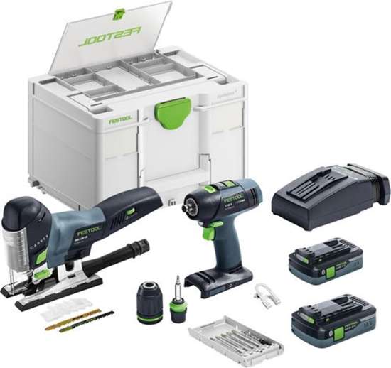 Afbeeldingen van Festool montageset - 18V 2x 4.0Ah Li-on accu - inclusief snellader in Systainer 