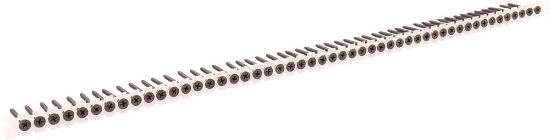 Afbeeldingen van Kelfort snelbouwschroef - 3.5x45mm - zwart gefosfateerd fijn draad op band 1000 stuks 