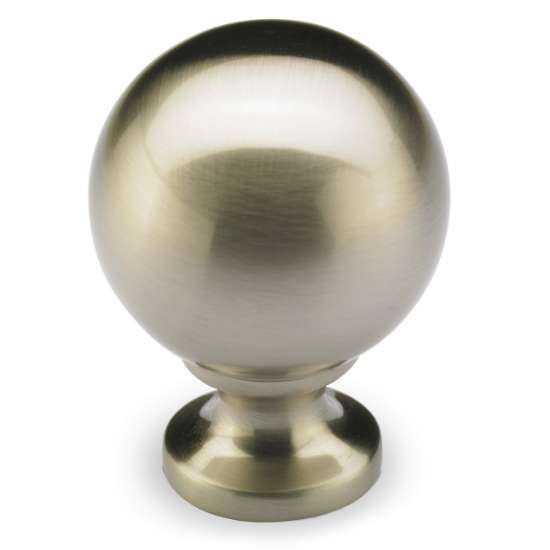 Afbeeldingen van Hettich Knop Bona, H 41 mm, ø 30 mm, roestvrij staal finish geborsteld
