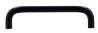 Afbeeldingen van Siro Meubelgreep metaal - boorafstand 96mm/L 104mm/H 27mm/B 8mm mat zwart 