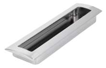 Afbeeldingen van Siro Schelpgreep metaal - boorafstand 160mm/L 197mm/H 20mm/B 54mm chroom glanzend 