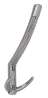 Afbeeldingen van Siro Kapstokhaak metaal - boorafstand 32mm/L 148mm/H 66mm/B 60mm antiek zilver 
