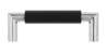 Afbeeldingen van Siro Meubelgreep metaal - boorafstand 96mm/L 108mm/H 37mm/B 16mm mat zwart/chroom 