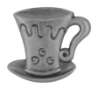 Afbeeldingen van Siro Meubelknop metaal - L 42mm/H 21mm/B 39mm - tin 