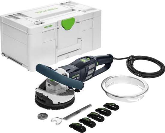Afbeeldingen van Festool renovatieslijpmachine RENOFIX RG 130 ECI-Plus - 1600 Watt - inclusief spanflens en geleidezool in Systainer 
