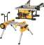 Afbeeldingen van DeWalt tafelzaag DWE7485RS-QS - DW745 Tafelzaag DE7400-XJ rijdbaar onderstel 
