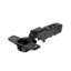 Afbeeldingen van Hettich Sensys 110°-scharnier met geïntegreerde demping (Sensys 8645i), in obsidiaanzwart, half opliggend, openingshoek 110°, TH-boorbeeld 52 x 5,5 mm, voor schroefbevestiging (-)