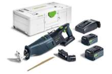 Afbeeldingen van Festool accu-reciprozaagmachine RSC 18-EB-Plus - 18V 2x5.0Ah accu - inclusief snellader in Systainer