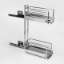 Afbeeldingen van Hettich Frontlade, 2 niveaus, 470mm, verchroomd
