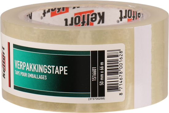 Afbeeldingen van Kelfort Verpakkingstape - 50mm x 66 meter - transparant 