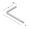 Afbeeldingen van GB BK-kruk Ø12 200x115mm Elektrolytisch Verzinkt 