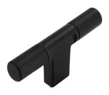 Afbeeldingen van Siro Meubelknop metaal - L 72mm/H 32mm/B 12mm mat zwart 