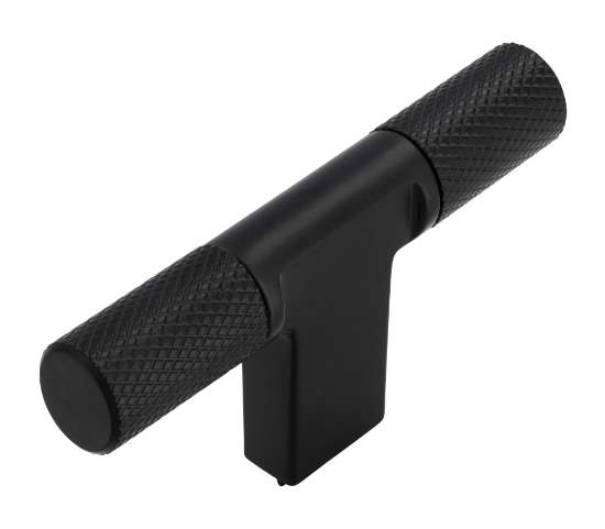 Afbeeldingen van Siro Meubelknop metaal - L 72mm/H 32mm/B 12mm mat zwart 