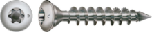 Afbeeldingen van Spax 8.0x50 T40 paalschroef - lenskop voldraad - RVS A2 Op=Op