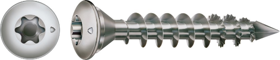 Afbeeldingen van Spax 8.0x50 T40 paalschroef - lenskop voldraad - RVS A2 Op=Op