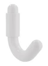 Afbeeldingen van Siro Kapstokhaak kunststof - boorafstand 20mm/L 70mm/H 60mm/B 18mm - wit 