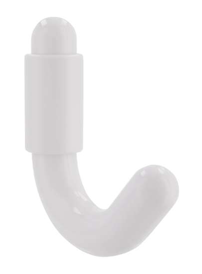 Afbeeldingen van Siro Kapstokhaak kunststof - boorafstand 20mm/L 70mm/H 60mm/B 18mm - wit 
