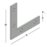 Afbeeldingen van GB Raamhoek recht 80 17x1,5 Zink-Magnesium