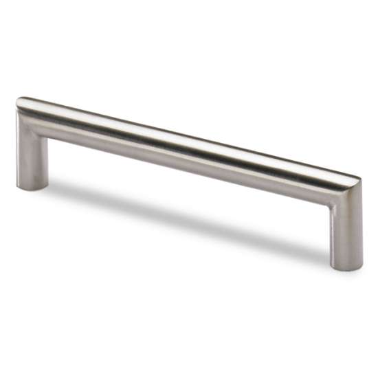 Afbeeldingen van Hettich Greep Narona, boorafstand 128, L 140 mm, H 30 mm, ø 12 mm, roestvrij staal geborsteld