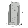 Afbeeldingen van GB Balkdrager GBS-ZL 96x221 1,5 Sendzimir Verzinkt