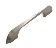 Afbeeldingen van Siro Meubelgreep metaal - boorafstand 160mm/L 203mm/H 28mm/B 8mm RVS effect 