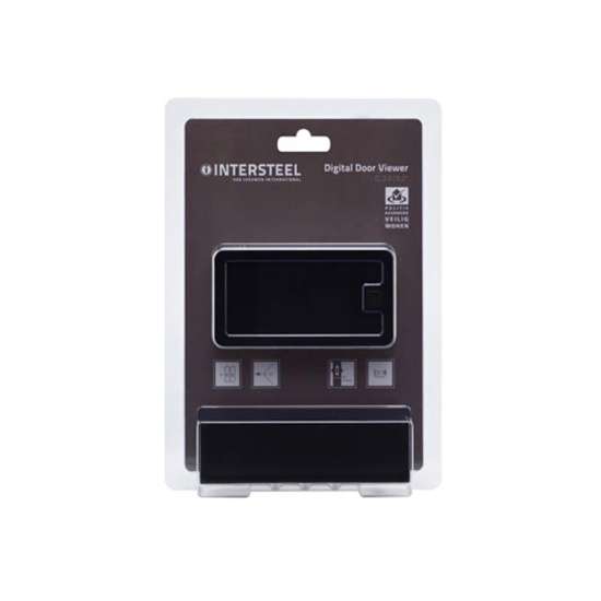 Afbeeldingen van INTERSTEEL Digitale deurcamera met spion DDV 3.0 in blister verpakking (per 10 stuks) 4055