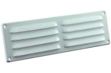 Afbeeldingen van Aluminium schoepenrooster 300x90mm wit