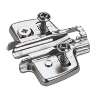 Afbeeldingen van Hettich Kruismontageplaat met directe hoogteverstelling, vernikkeld, Rijboring 37 x 32 mm, Hettich Direkt met geleidetappen en speciale schroeven (voor boringen ø 5 x 7,5 mm), dikte 3,0 mm