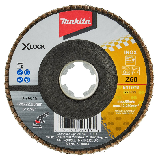 Afbeeldingen van Makita schuurschijf X-LOCK - Ø125mm - korrel 60 