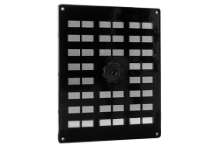 Afbeeldingen van ALU schuifrooster met gaas 250x200mm zwart