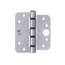 Afbeeldingen van Axa veiligheids glijlagerscharnier - 3x89x102mm - afgerond ongemonteerd