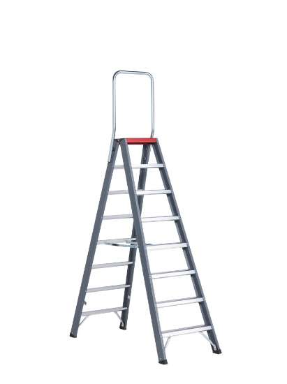 Afbeeldingen van Altrex dubbel oploopbare trap Falco - 2x8 treden 