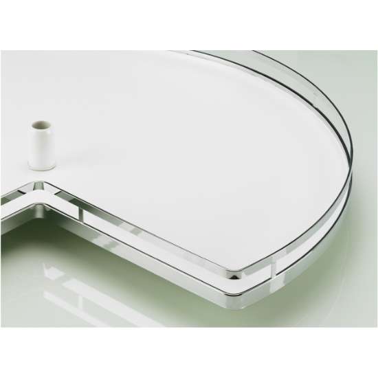 Afbeeldingen van Hettich Arena STYLE Driekwartronde draaiplateau 820 mm, verchroomd