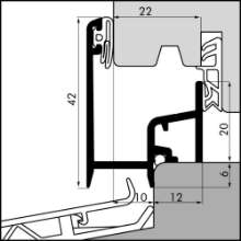 Afbeeldingen van Ellen Aanslagprofiel aluminum AV-22-10 H ANO 500