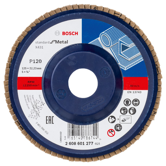 Afbeeldingen van Bosch Lamellenschuurschijf X431, Standard for Metal